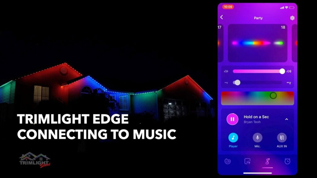 Video thumbnail for connecting the Trimlight EDGE app to music