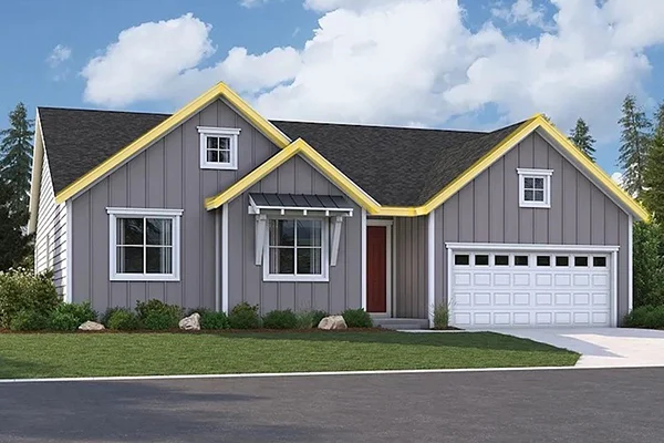 Home with about 100 to 130 feet of permanent roofline lights